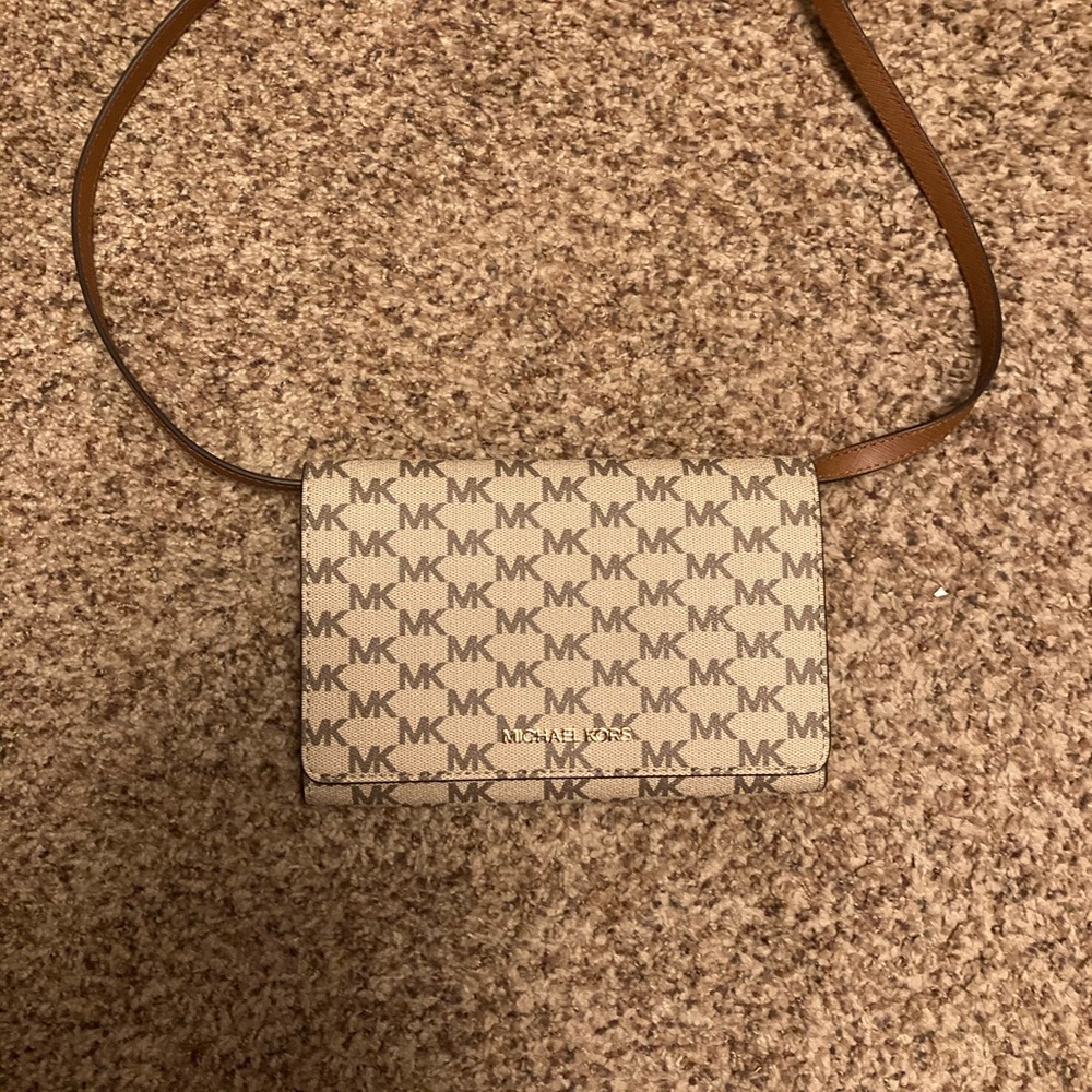 Michael MK Acorn Brown Xbody Crossbody